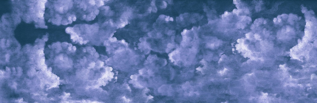 Painted Dreamy Clouds, Purple Mural Wallpaper - pure wallpaper artwork