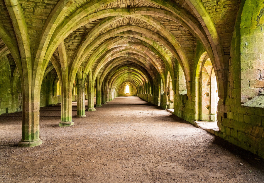 Fountains Abbey Right Mural Wallpaper