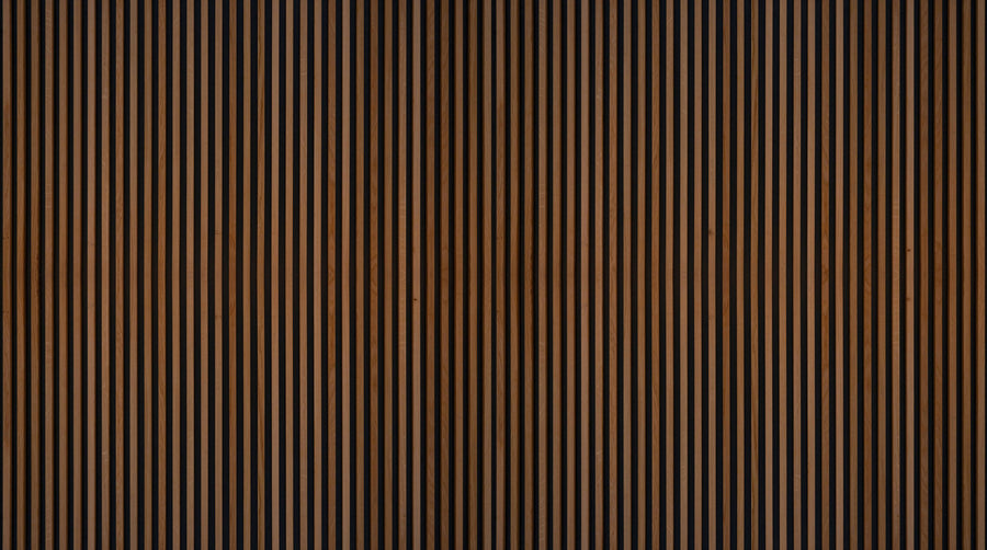 Faux Slatted Wood Panel Mural Wallpaper