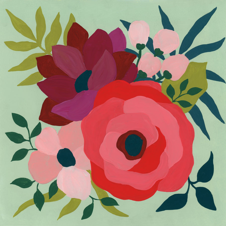 Pretty Florals IV Mural Wallpaper