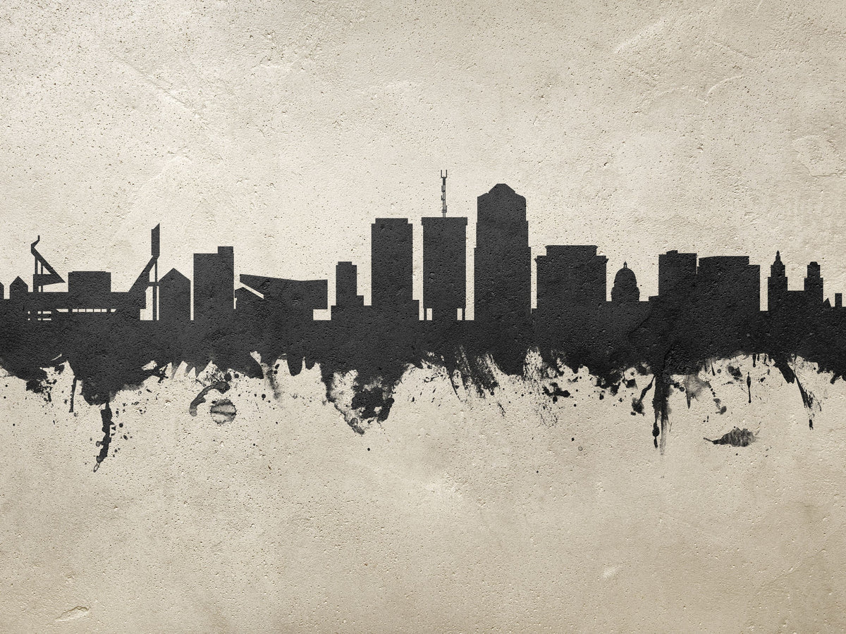 Tucson Arizona Skyline Concrete Mural Wallpaper - pure wallpaper artwork