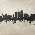 Tucson Arizona Skyline Concrete Mural Wallpaper - pure wallpaper artwork