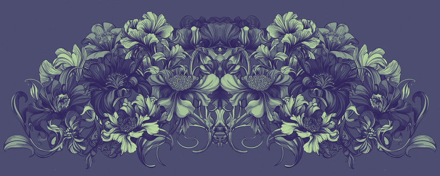 Scandi Flower V Mural Wallpaper