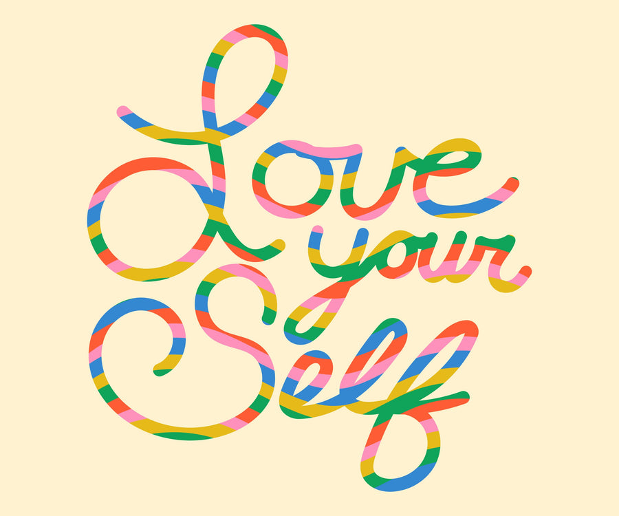 Love Your Self Mural Wallpaper