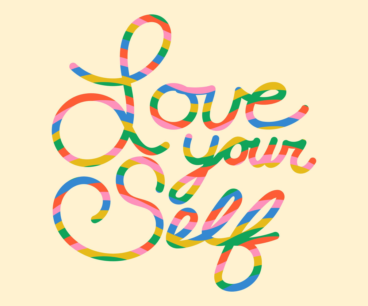 Love Your Self Mural Wallpaper - pure wallpaper artwork