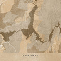 Lake Mead Ochre Mural Wallpaper - pure wallpaper artwork