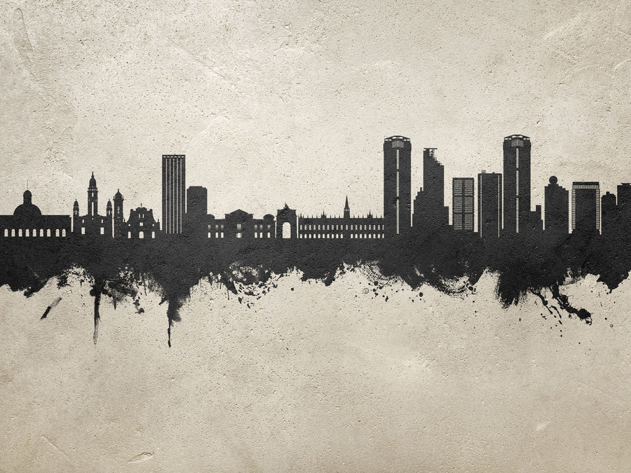 Caracas Skyline Concrete Mural Wallpaper