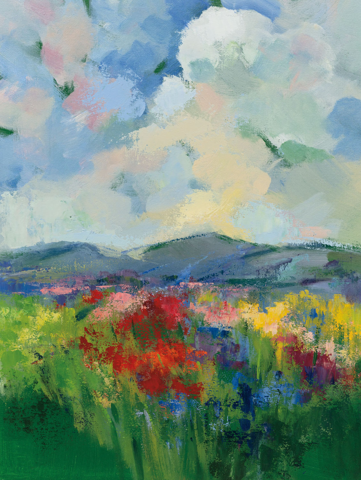 Green Meadow I Mural Wallpaper - pure wallpaper artwork