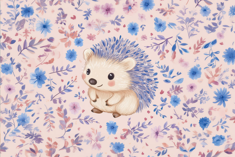 Hedgehog Hope Mural Wallpaper