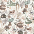 Deep Sea, Cream White Mural Wallpaper - pure wallpaper artwork