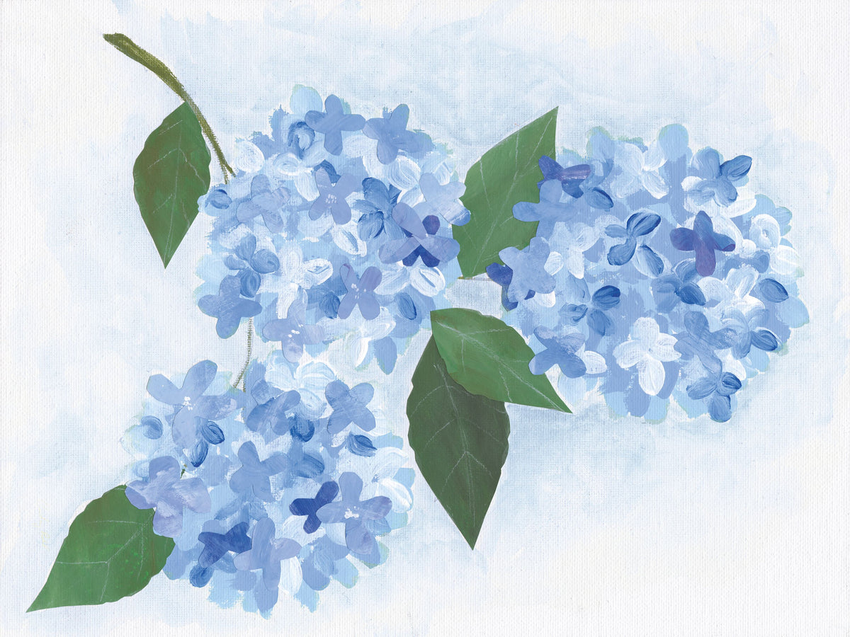 Providence Hydrangea II Mural Wallpaper - pure wallpaper artwork