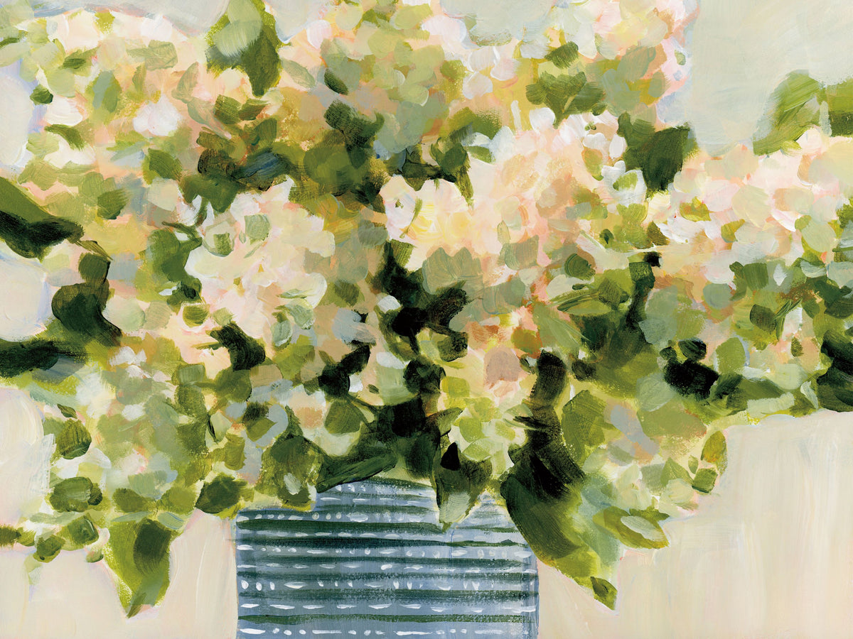 Hydrangeas in Vase Mural Wallpaper - pure wallpaper artwork