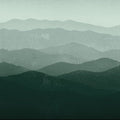 Green Mountains Mural Wallpaper - pure wallpaper artwork