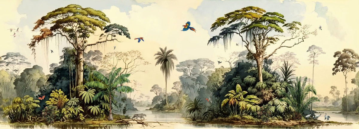 Jungle Islands Mural Wallpaper - pure wallpaper artwork
