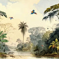 Jungle Islands Mural Wallpaper - pure wallpaper artwork