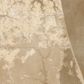 Virginia Beach Ochre Mural Wallpaper - pure wallpaper artwork