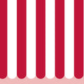 Scalloped Circus Stripes, Red Mural Wallpaper - pure wallpaper artwork