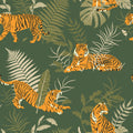 Tiger Scene Mural Wallpaper - pure wallpaper artwork