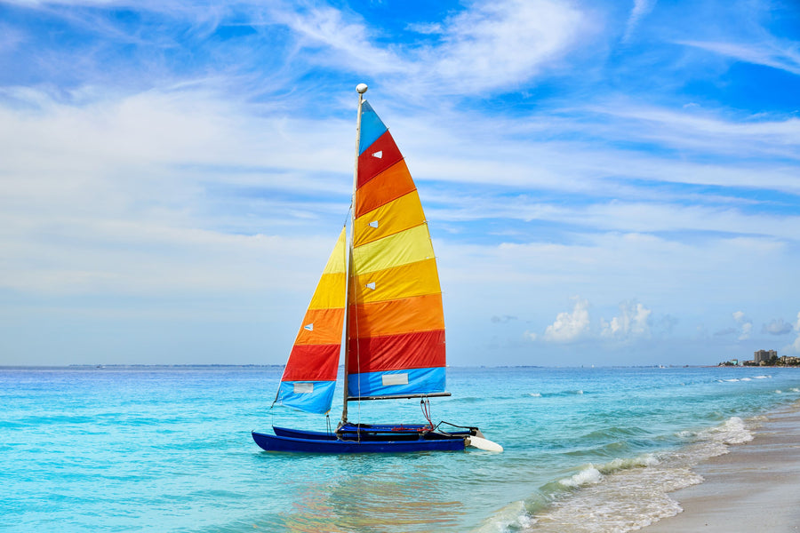 Fort Myers Catamaran Mural Wallpaper