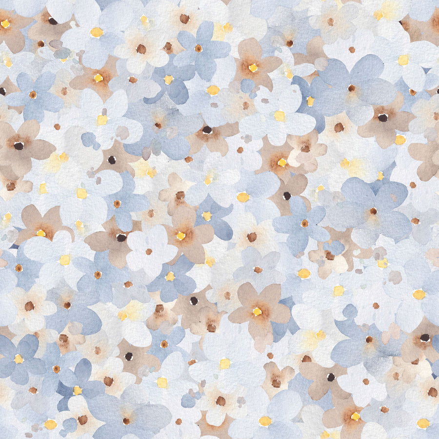 May Blooms Mural Wallpaper - Light Tone