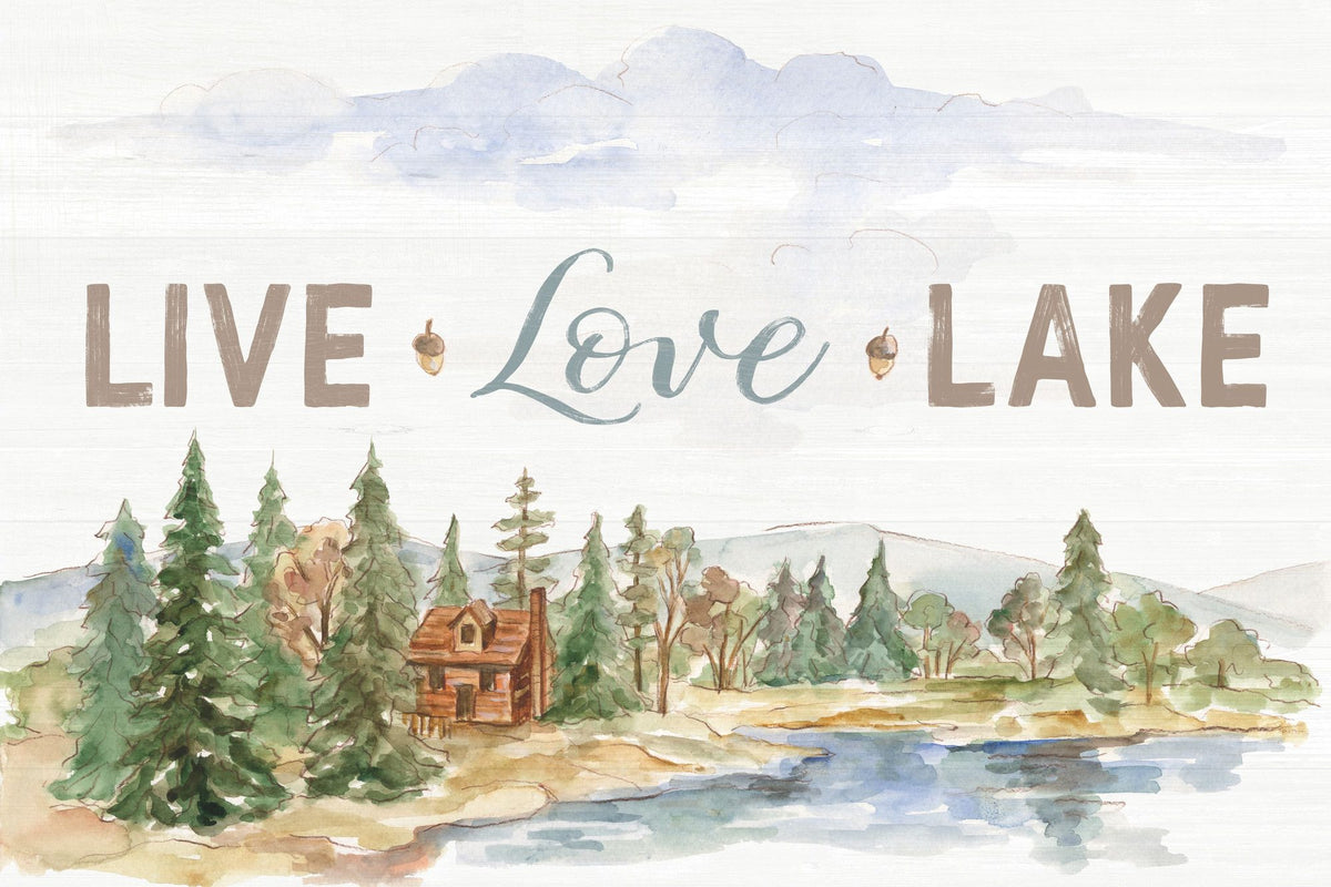 Lake Retreat IV Mural Wallpaper - pure wallpaper artwork