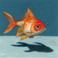 Goldfish Chillin Mural Wallpaper - pure wallpaper artwork