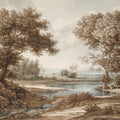 Riverbank Oak Landscape, Earth Mural Wallpaper - pure wallpaper artwork