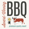 Retro Food Award Winning BBQ Mural Wallpaper - pure wallpaper artwork