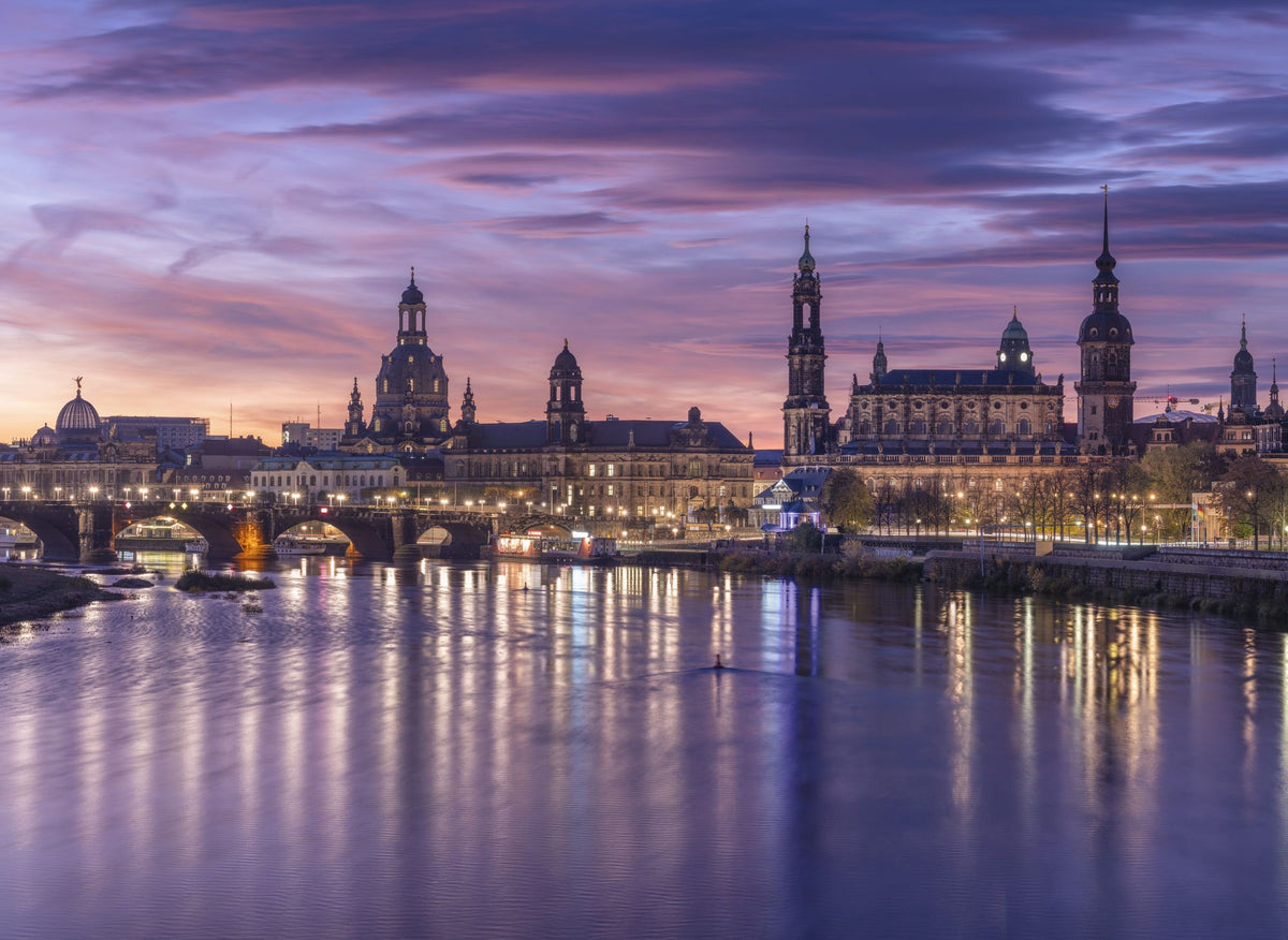 Twilight Skyline Mural Wallpaper - pure wallpaper artwork