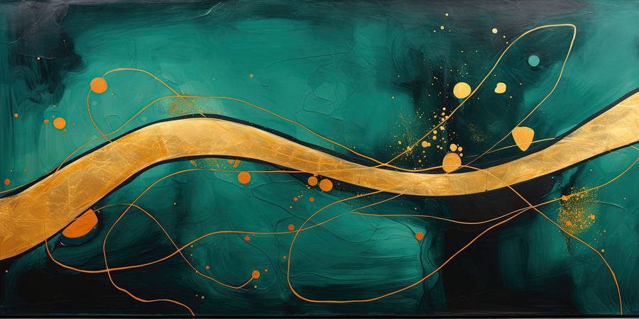 The Golden Highway Mural Wallpaper
