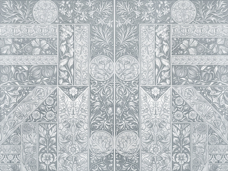 Flower Collection, Stone Mural Wallpaper