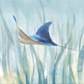 Undersea Ray Mural Wallpaper - pure wallpaper artwork