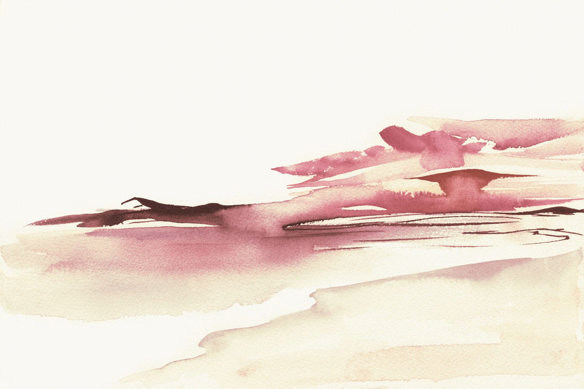 Pink Sunset Mural Wallpaper - pure wallpaper artwork
