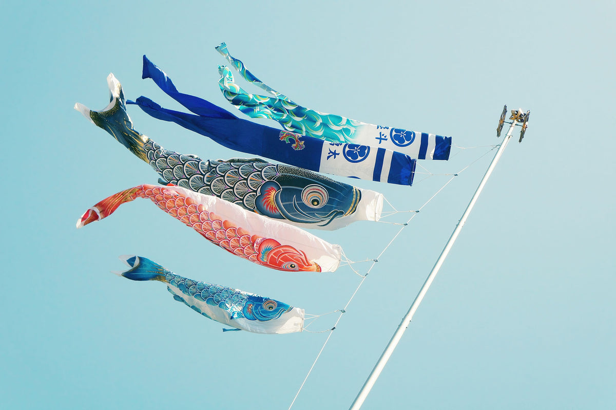 Koinobori, Japanese Kites Mural Wallpaper - pure wallpaper artwork