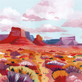 Desert in Bloom Mural Wallpaper - pure wallpaper artwork