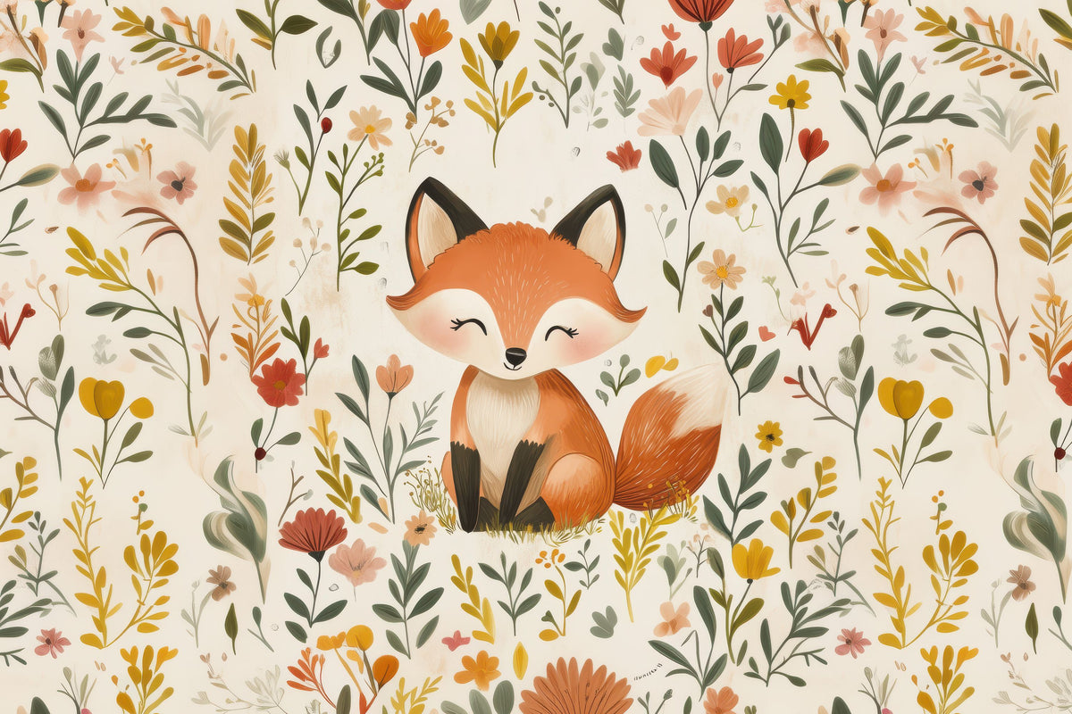 Pretty Fox Mural Wallpaper - pure wallpaper artwork