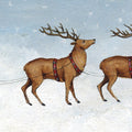 Deck the Halls Reindeer Mural Wallpaper - pure wallpaper artwork
