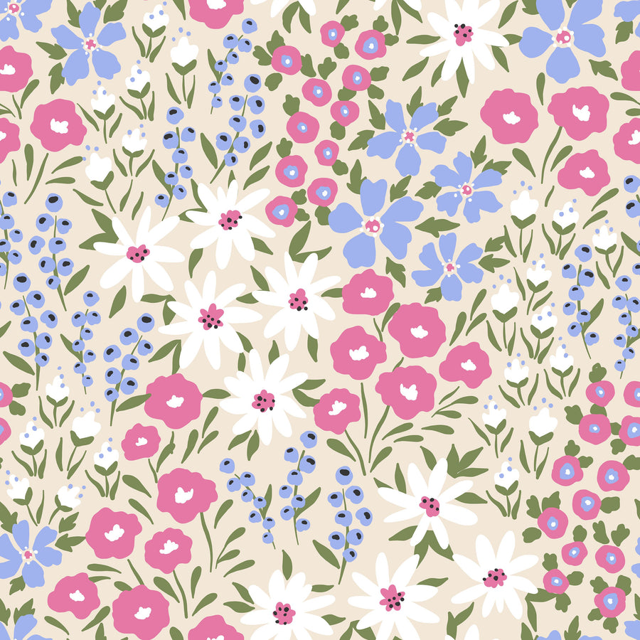 Flower Day Dream Mural Wallpaper