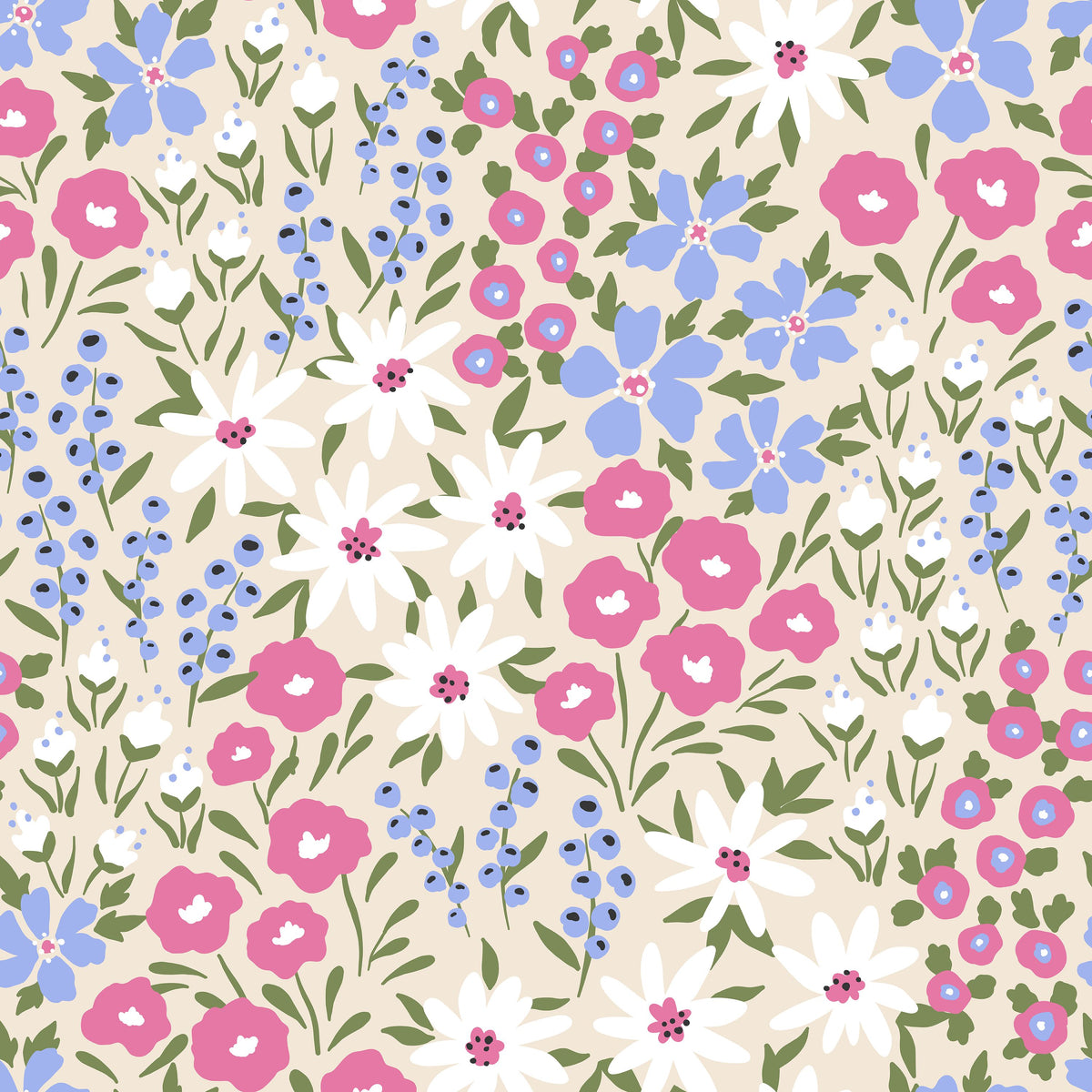 Flower Day Dream Mural Wallpaper - pure wallpaper artwork