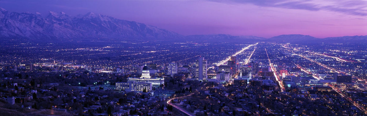 Twilight Cityscape Mural Wallpaper - pure wallpaper artwork