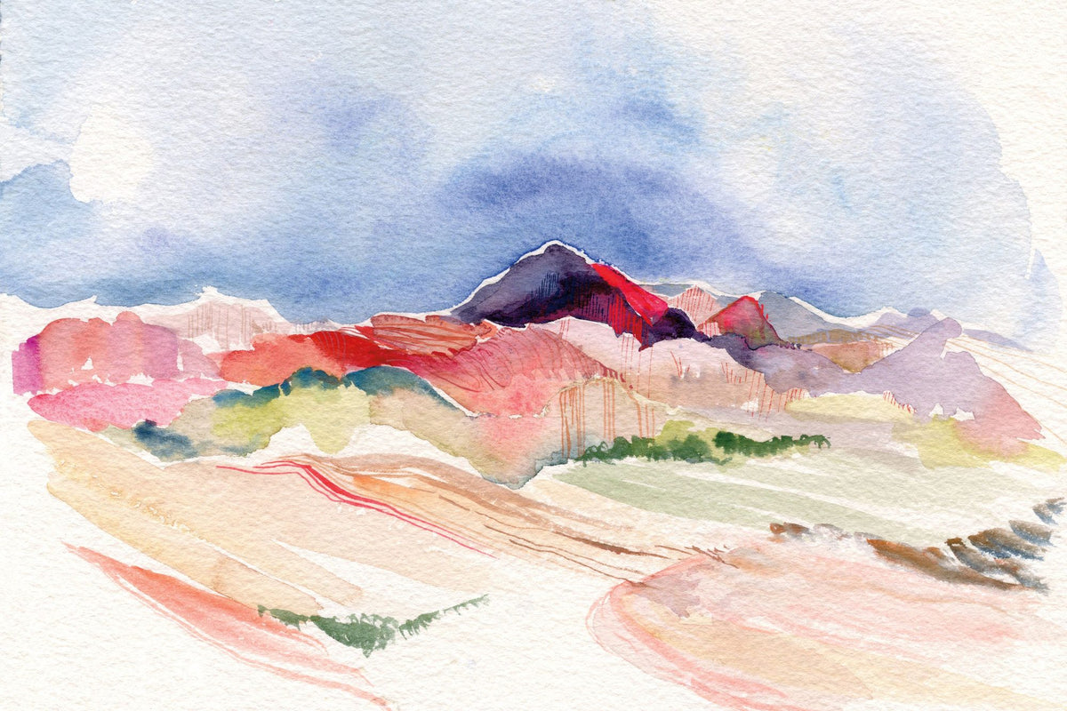 Desertscape Mural Wallpaper - Light Tone - pure wallpaper artwork