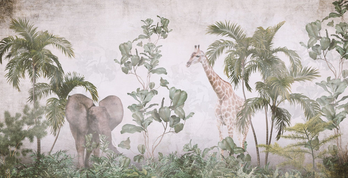 Jungle Oasis Mural Wallpaper - pure wallpaper artwork