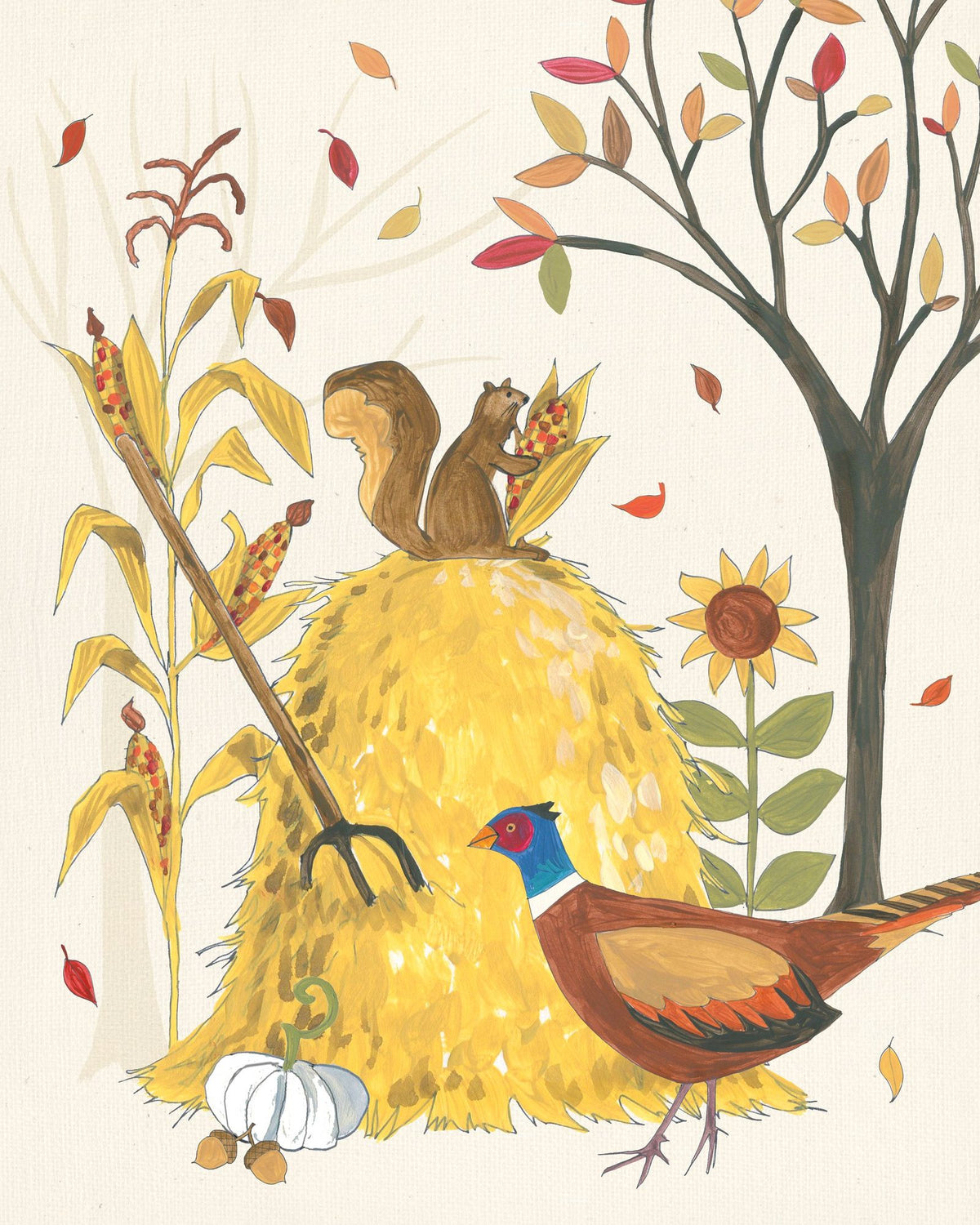 Woodland Harvest V Mural Wallpaper - pure wallpaper artwork