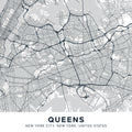 Map of Queens Mural Wallpaper - pure wallpaper artwork