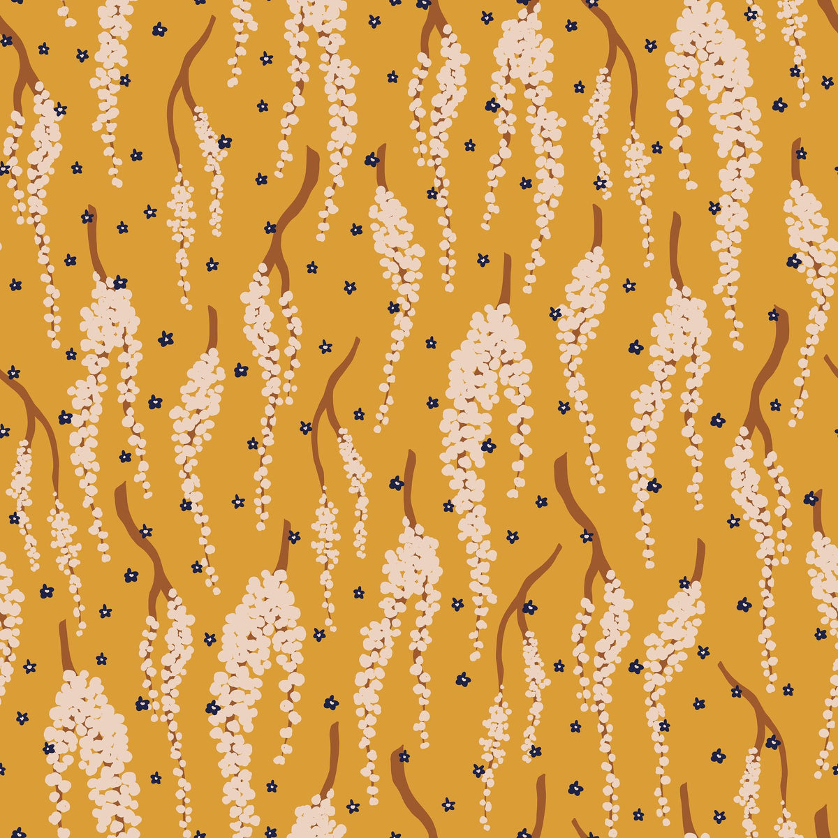 Golden Chain Tree Mural Wallpaper - pure wallpaper artwork