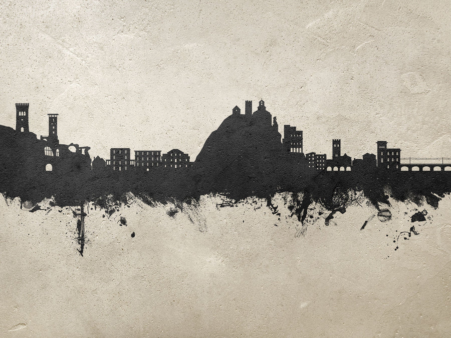 Monterosso Al Mare Italy Skyline Concrete Mural Wallpaper
