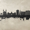 Port-au-Prince Haiti Skyline Concrete Mural Wallpaper - pure wallpaper artwork