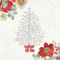 Holiday Traditions IV Red Mural Wallpaper - pure wallpaper artwork