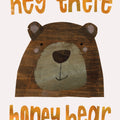Hey There Honey Bear Mural Wallpaper - pure wallpaper artwork