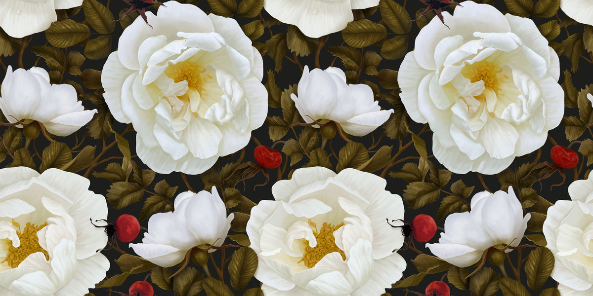 Lovely Flowers Mural Wallpaper - pure wallpaper artwork